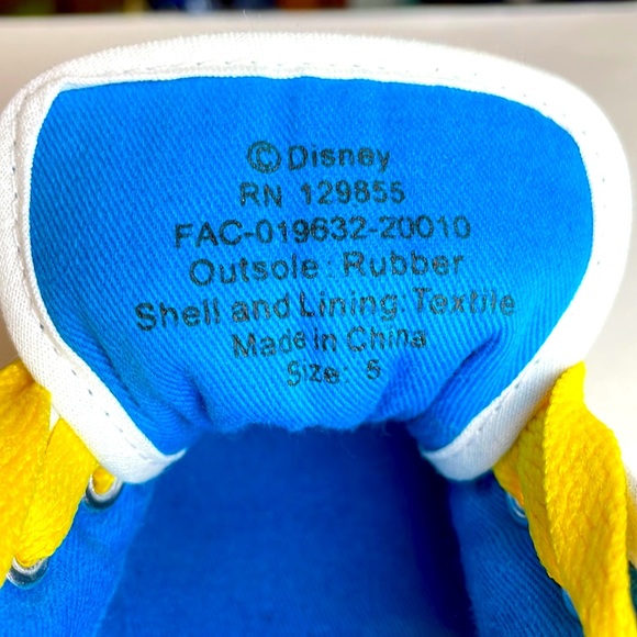 DISNEY PARKS•MICKEY MOUSE CANVAS SNEAKERS•DISNEY ANIMATORS COLLECTION•WOMENS 5 - Picture 5 of 6